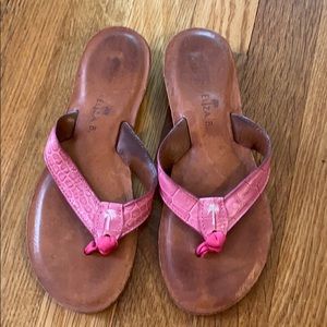 Eliza B Size 6.5 Pink Flip Flops